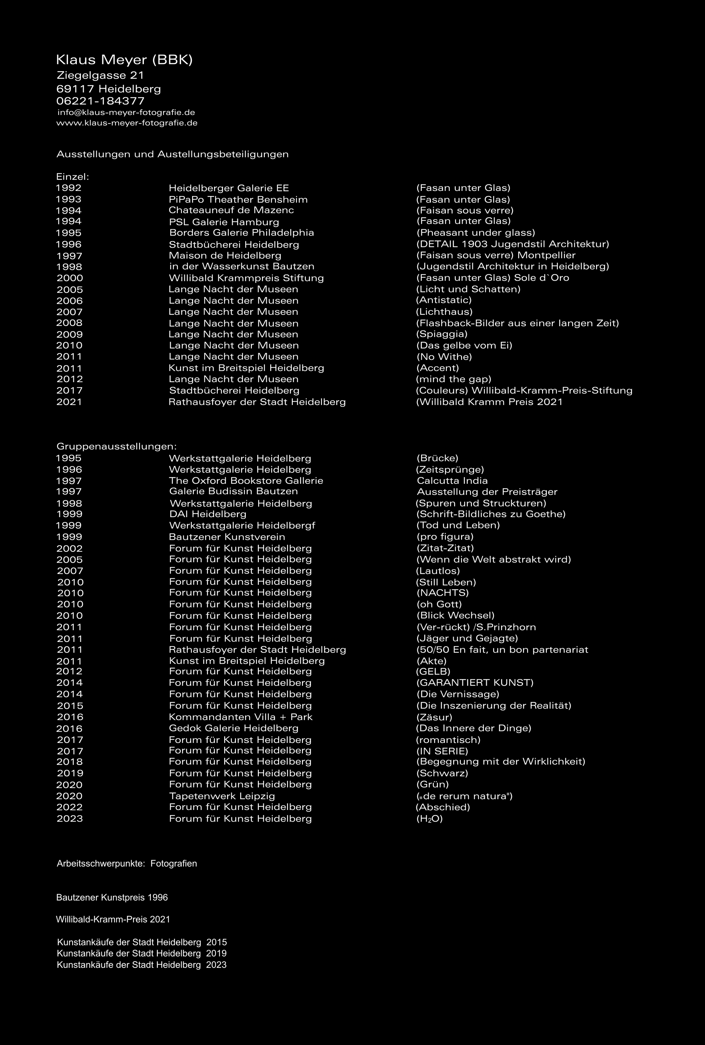 Liste Ausstellungen DinA4 schwarz
